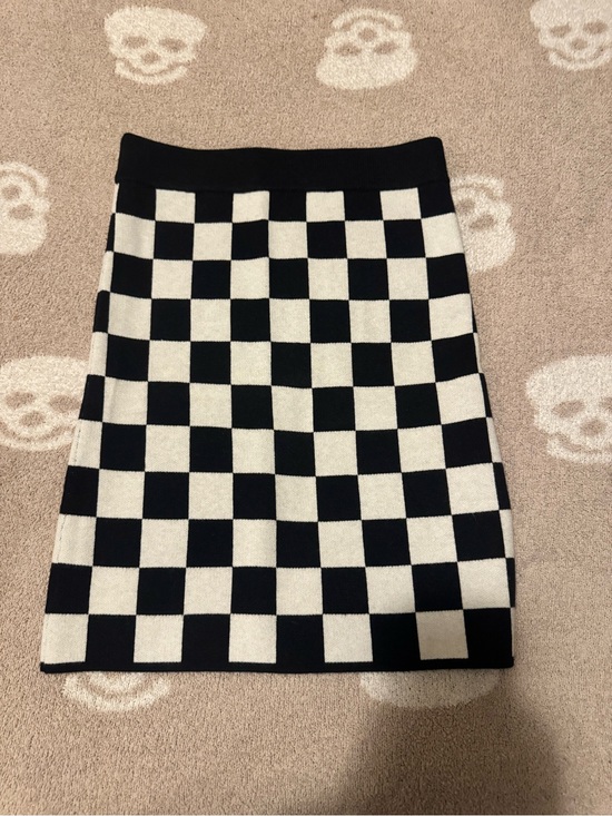 Dressed in LALA Dresses & Skirts - Dressed in LALA Checkerboard Knit Pencil Skirt - Black & White